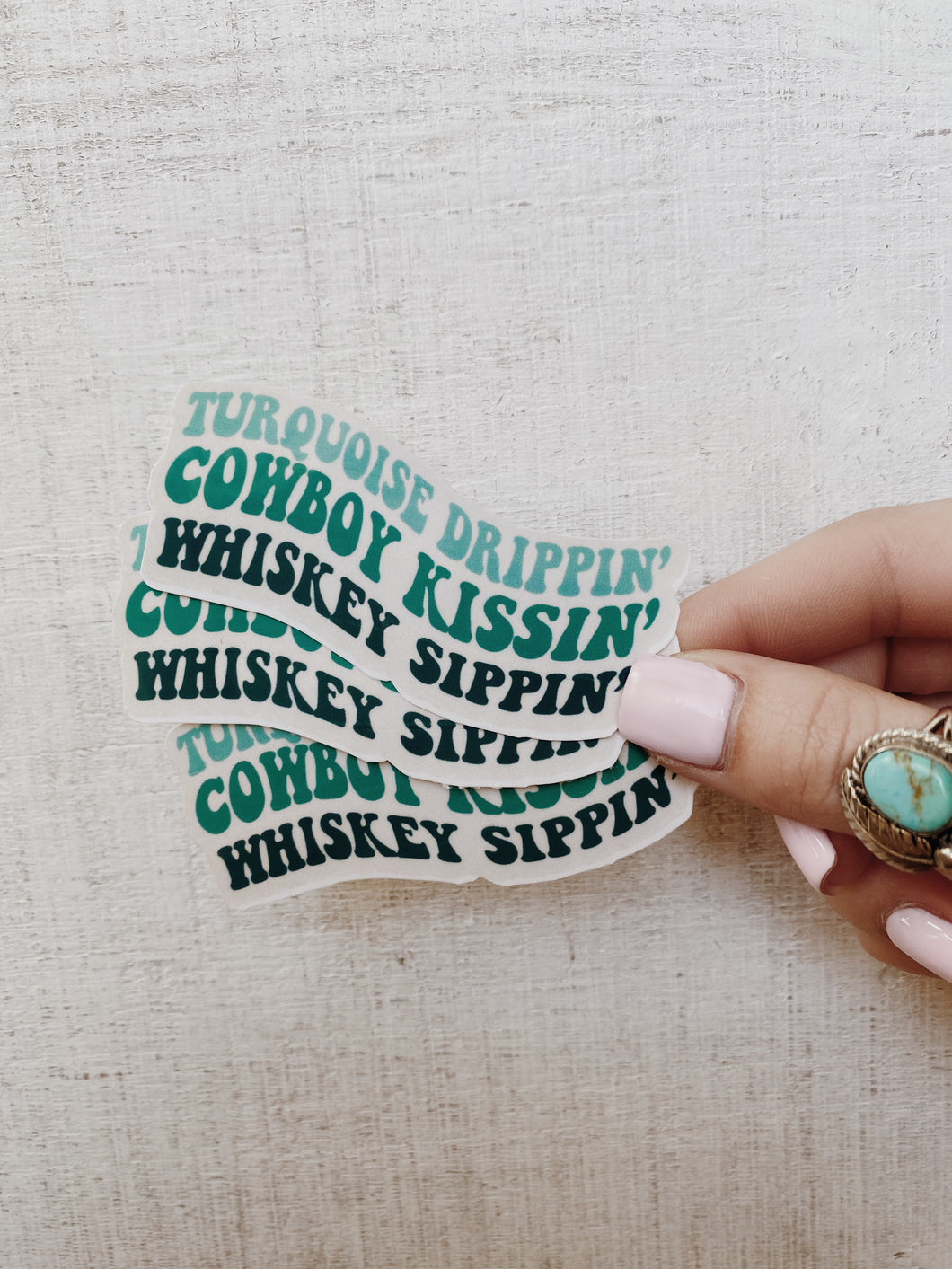 Turquoise Drippin’ Sticker