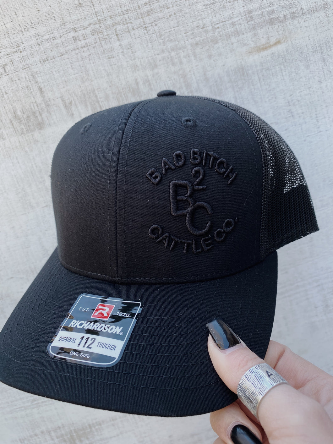All Black Bad Bitch Cattle Co Hat