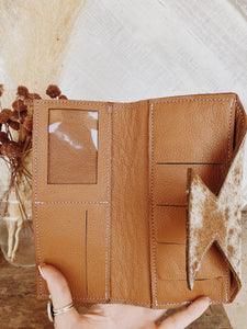 Handmade Leather + Hide Wallet