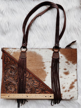 Load image into Gallery viewer, Cowhide Tooled Bag