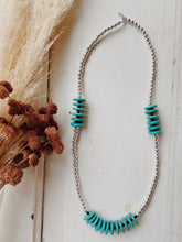 Load image into Gallery viewer, Turquoise Disk Necklace