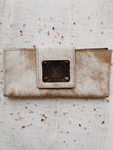 Large LV + Cowhide Wallet – Grit + Gals Boutique