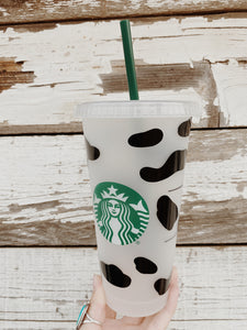 Cowprint Starbucks Cup