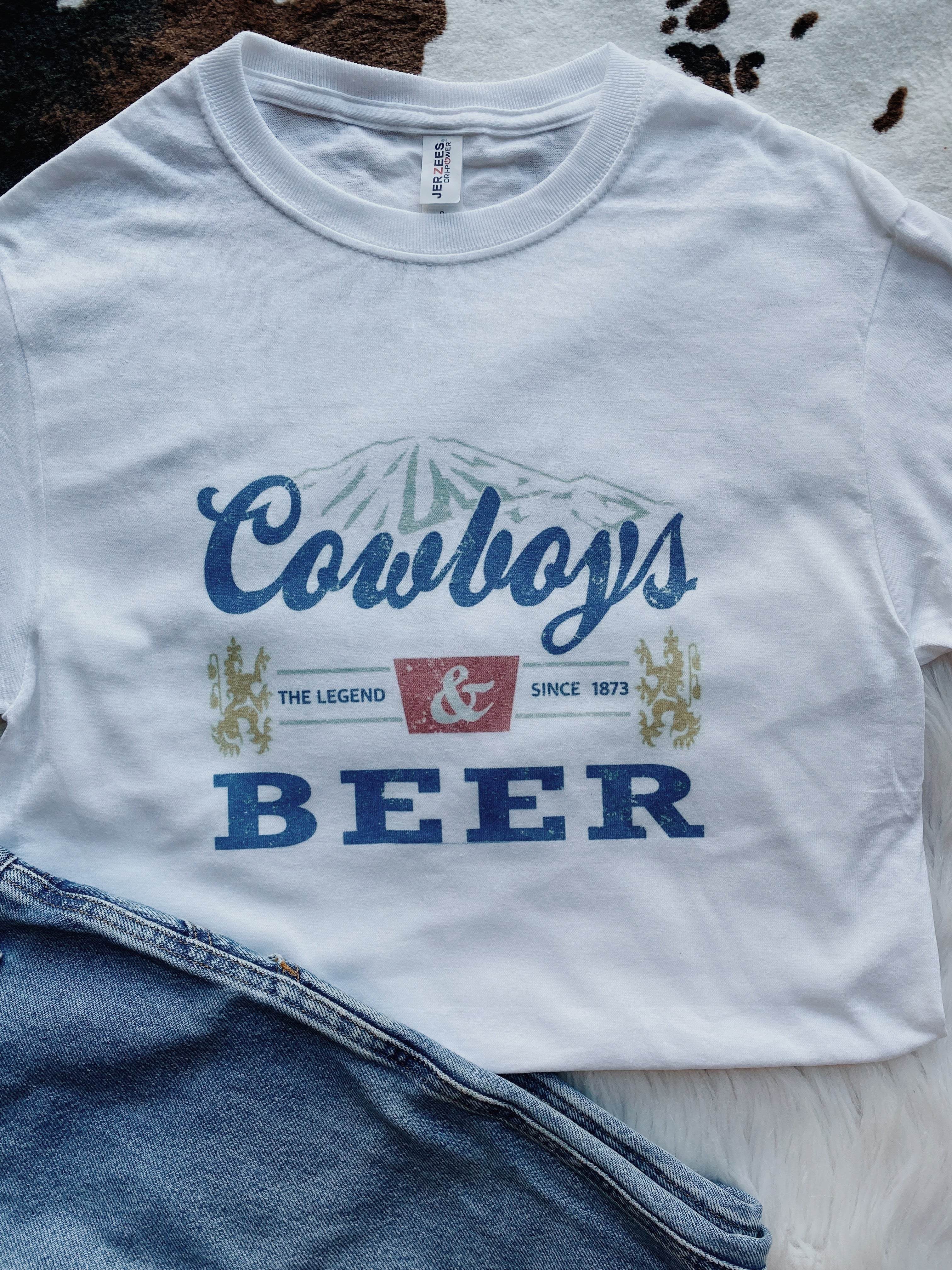 COWBOYS N BEER WESTERN GRAPHIC PLUS SIZE TEE – Buckeye Gals Boutique