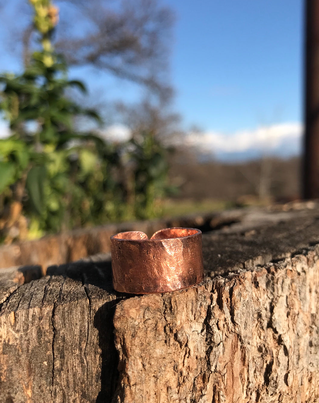 Thin Adjustable Copper Ring