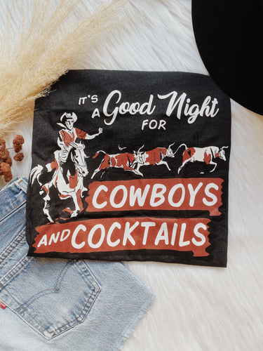 Cowboys + Cocktails Tee