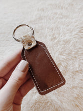 Load image into Gallery viewer, Acid Wash Cowhide Keychain