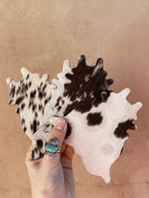 Load image into Gallery viewer, Cowhide Coasters - Black