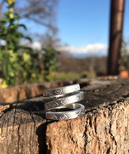 “Swirl” Aluminum Ring