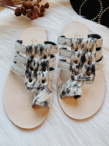 Cowhide Sandals