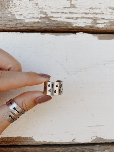 Stay Wild Aluminum Ring