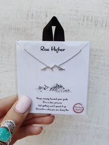 Mountain Message Necklace