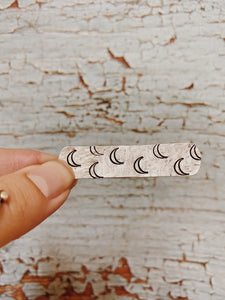 Textured Crescent Moon Aluminum Ring