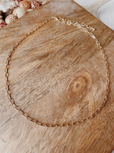 Load image into Gallery viewer, Dainty Gold Paper Clip Chain Necklace