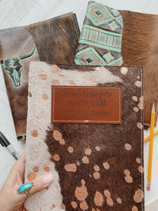 Handmade Longhorn Notebook Cover