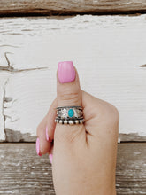 Load image into Gallery viewer, Turquoise Crown Ring - Size 8 TC