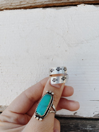 Cactus Wrap Aluminum Ring