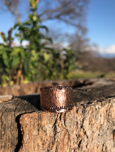 “Here Comes the Sun” Adjustable Copper Ring