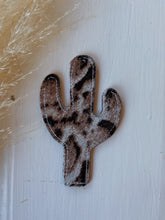 Load image into Gallery viewer, Snow Leopard Cactus Charm