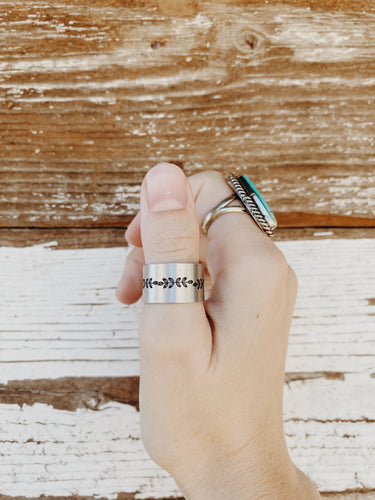 Floral Aluminum Ring