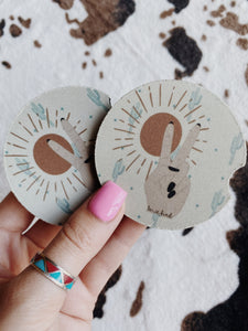 Boho Western Car Coasters