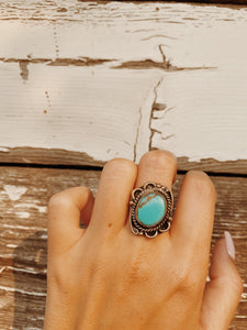 Turquoise Ring - Size 5.5 TC