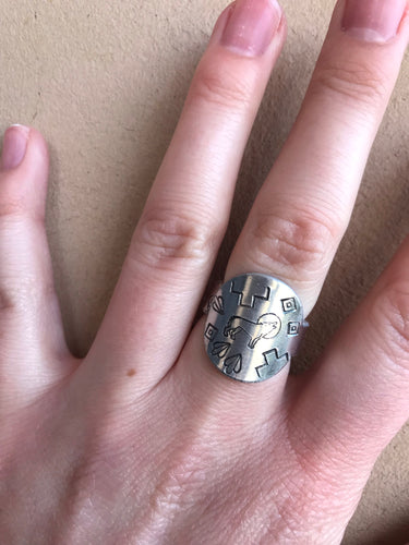 “Full Moon” Aluminum Ring