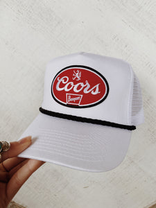 White Coors Hat